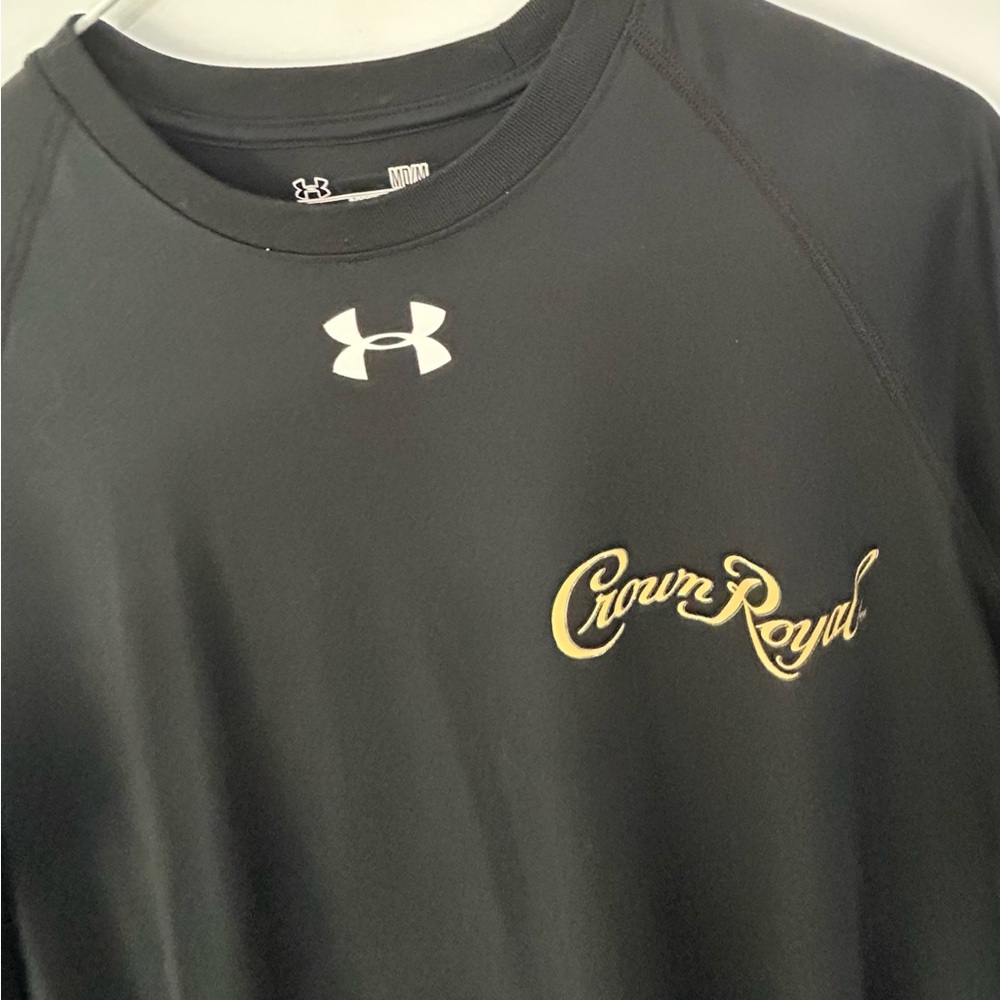 Crown Royal Under Armour Black Short Sleeve Tee Shirt